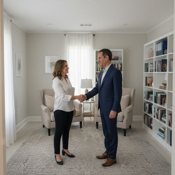 Meeting with a divorce coach